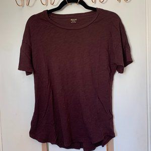 Madewell Maroon Tee / Tshirt Size Medium